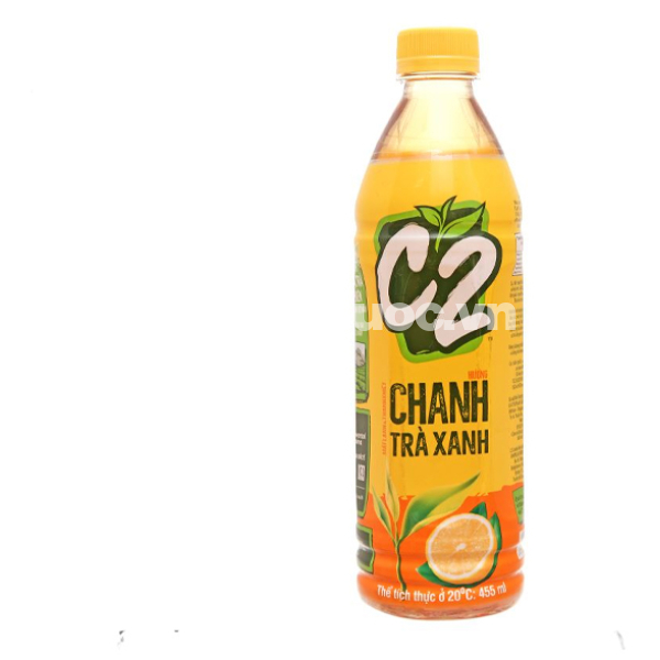 Trà xanh C2 hương chanh chai 455ml