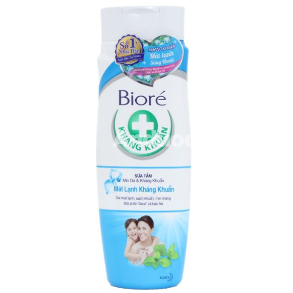 Sữa tắm Bioré mát lạnh kháng khuẩn chai 220g