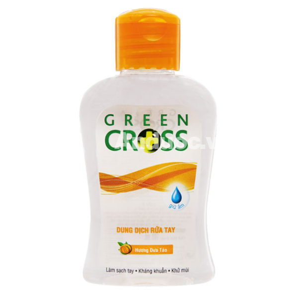 Dung dịch rửa tay Green Cross hương dưa táo kháng khuẩn, khử mùi chai 100ml