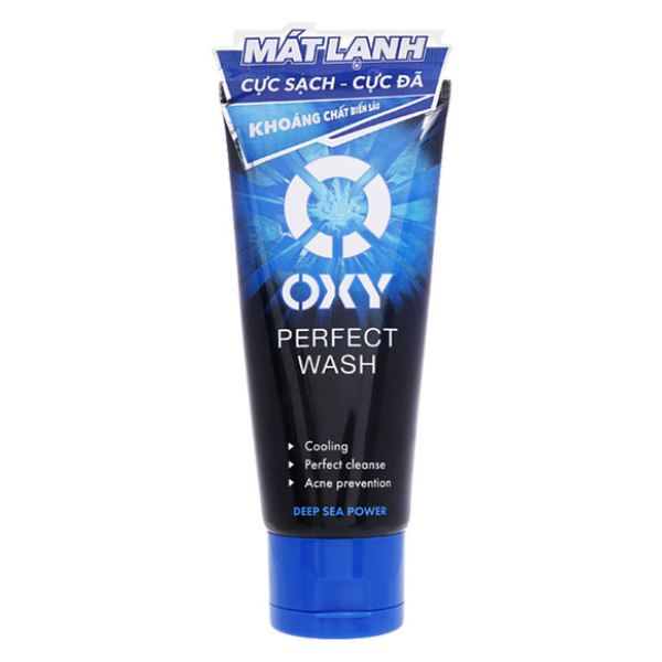 Kem rửa mặt Oxy Perfect Wash sạch bã nhờn, ngừa mụn tuýp 100g