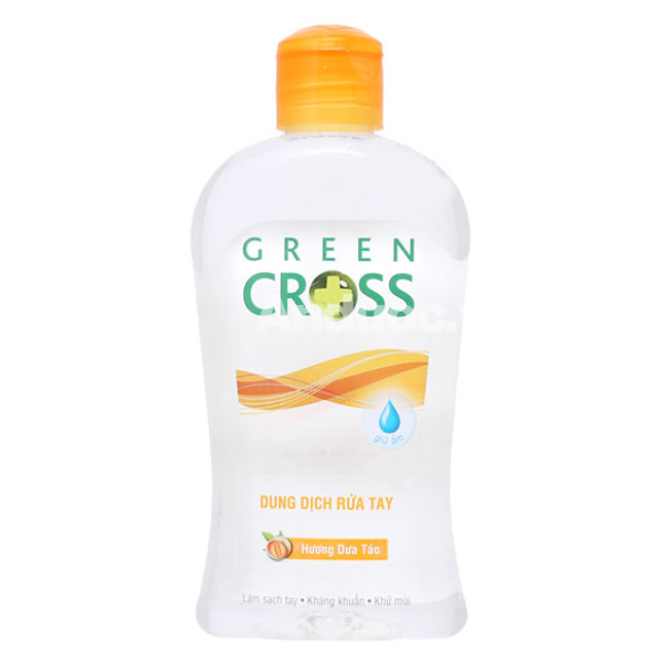 Dung dịch rửa tay Green Cross hương dưa táo kháng khuẩn chai 250ml