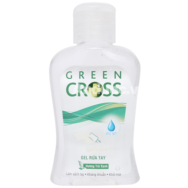 Gel rửa tay khô Green Gross hương trà xanh kháng khuẩn chai 100ml