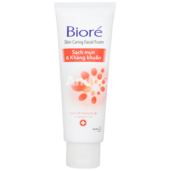 Sữa rửa mặt Bioré sạch mụn kháng khuẩn tuýp 100g