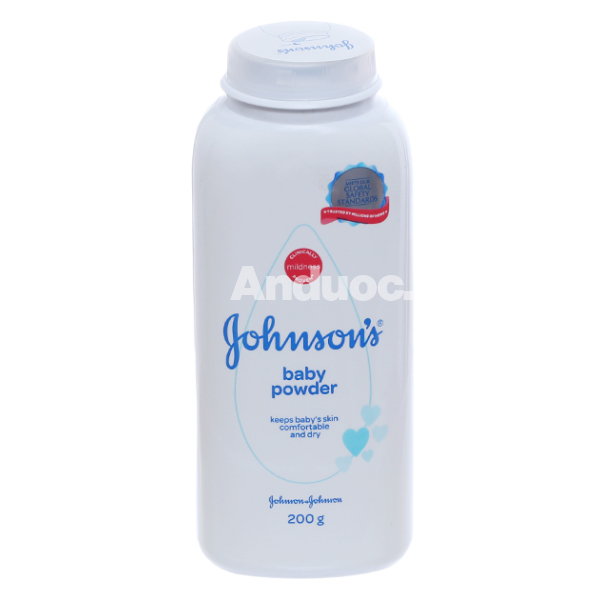 Phấn Johnson's classic cho da bé mịn màng chai 200g