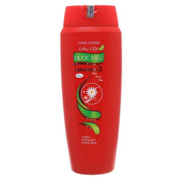 Dầu gội dược liệu Thái Dương 3 hương hoa sạch gàu, mềm mượt chai 200ml