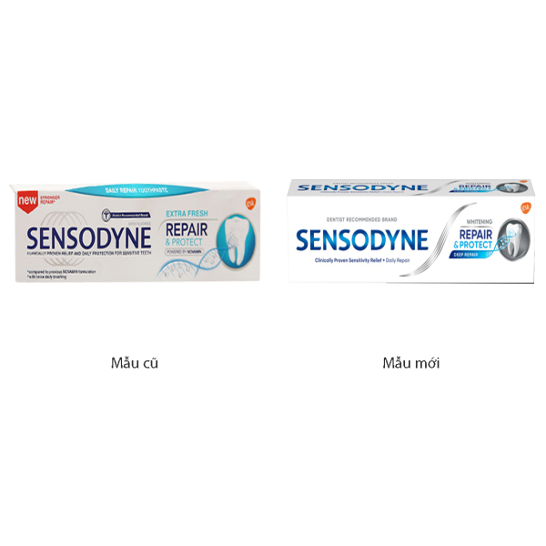Kem đánh răng Sensodyne Extra Fresh Repair & Protect tuýp 100g