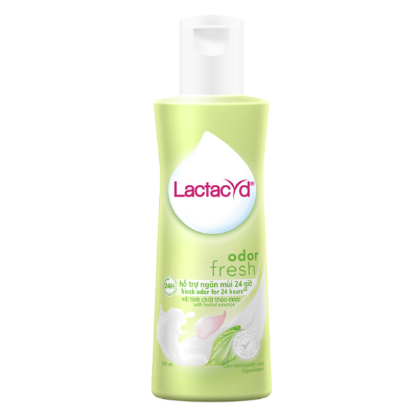 Dung dịch vệ sinh phụ nữ Lactacyd Odor Fresh tươi mát chai 150ml