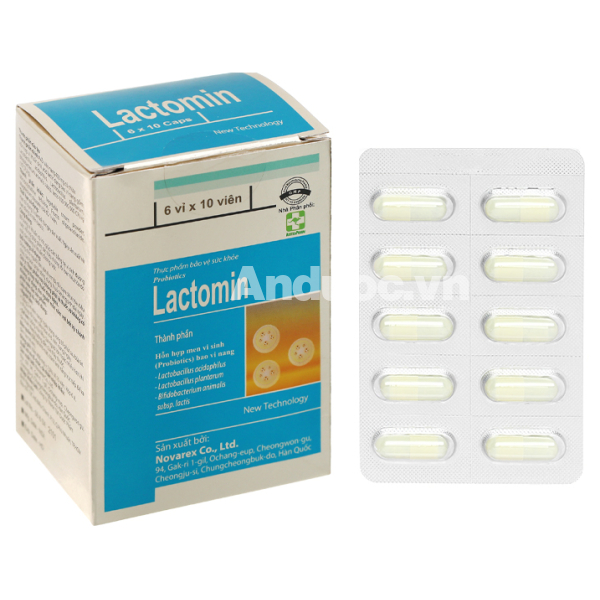 Men vi sinh Lactomin bổ sung lợi khuẩn hộp 60 viên