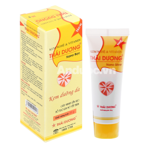 Kem nghệ Thái Dương nhanh liền sẹo, mờ thâm tuýp 20g