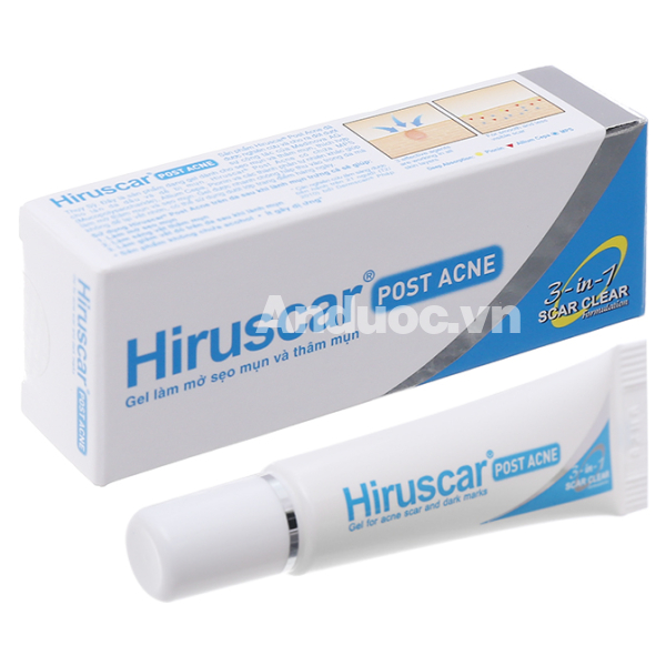 Gel Hiruscar Post Acne làm mờ sẹo mụn & thâm mụn tuýp 5g