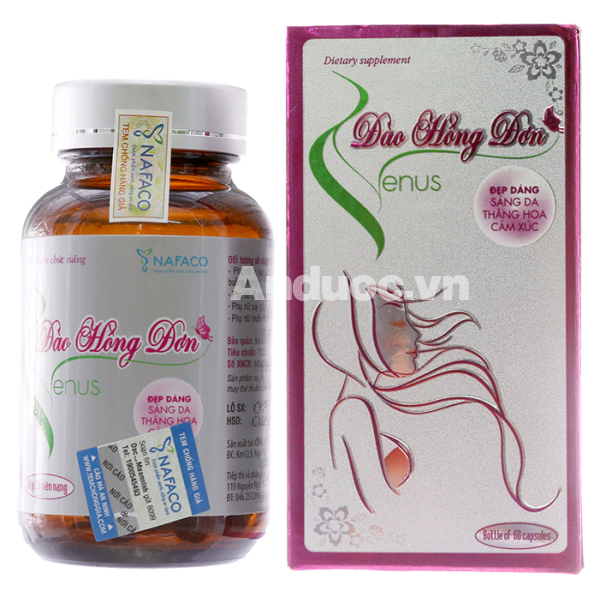 Đào Hồng Đơn Venus hỗ trợ tăng kích thước vòng một chai 60 viên