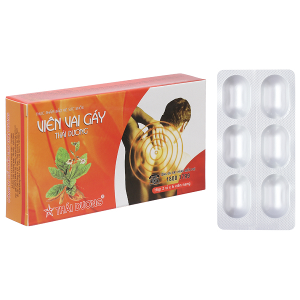 Viên Vai Gáy Thái Dương chống đông máu, lưu thông khí huyết hộp 12 viên