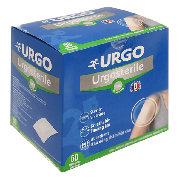 Băng dán Urgosterile (10cm x 7cm) hộp 50 miếng