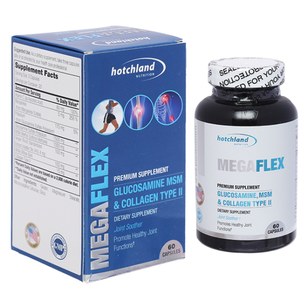 Hotchland MegaFlex giúp tăng dịch khớp, giảm đau khớp lọ 60 viên