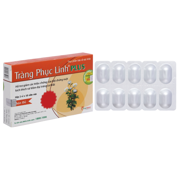 Tràng Phục Linh Plus hỗ trợ giảm hội chứng ruột kích thích hộp 20 viên