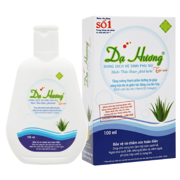 Dung dịch vệ sinh phụ nữ Dạ Hương muối, thảo dược khử mùi chai 100ml