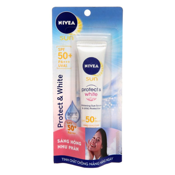 Serum chống nắng Nivea Sun Protect & White SPF 50+/PA+++ tuýp 30ml