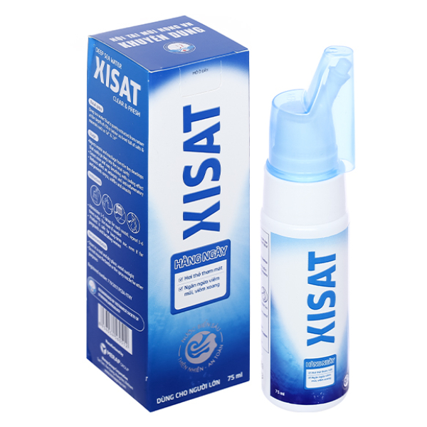 Xịt mũi Xisat Hằng Ngày giúp sát khuẩn, kháng viêm chai 75ml