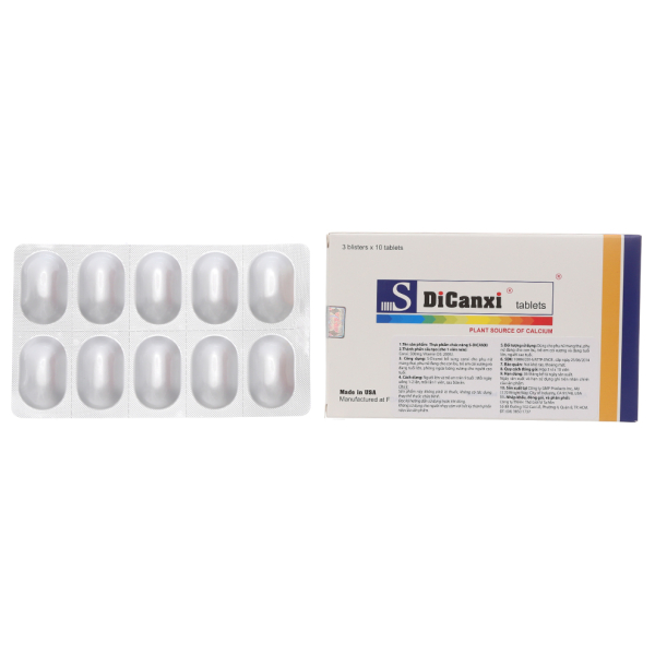 S Dicanxi phòng ngừa loãng xương hộp 30 viên