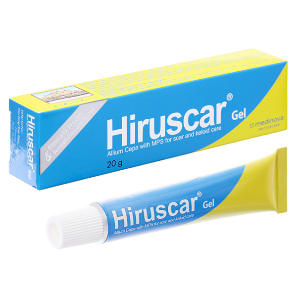Gel Hiruscar làm mềm và phẳng vết sẹo tuýp 20g