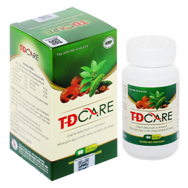 TĐ Care giúp hạ đường huyết và cholesterol chai 60 viên