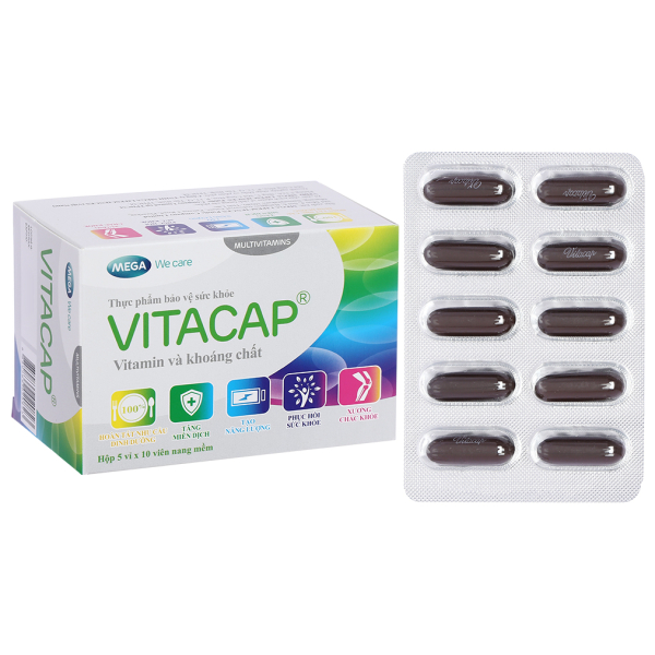 Vitacap bổ sung vitamin và khoáng chất hộp 50 viên