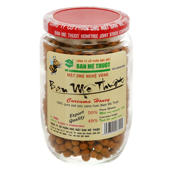 Viên mật ong nghệ vàng Ban Mê Thuột hũ 250g