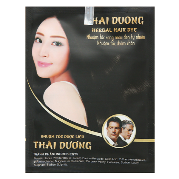 Nhuộm tóc đen dược liệu Thái Dương gói 10g