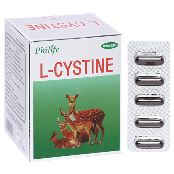 Philife L-Cystine làm đẹp da, tóc, móng hộp 60 viên
