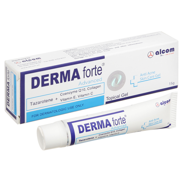 Gel Derma Forte ngừa mụn trứng cá, ngừa thâm, mờ sẹo, dưỡng da tuýp 15g