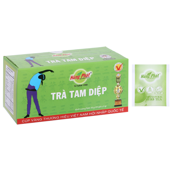 Trà Tam Diệp Hùng Phát hỗ trợ giảm cân hộp 25 gói x 2g
