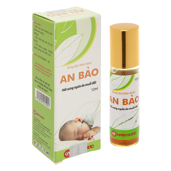 Dung dịch thảo dược An Bảo giảm sưng, ngứa do côn trùng đốt chai 12ml