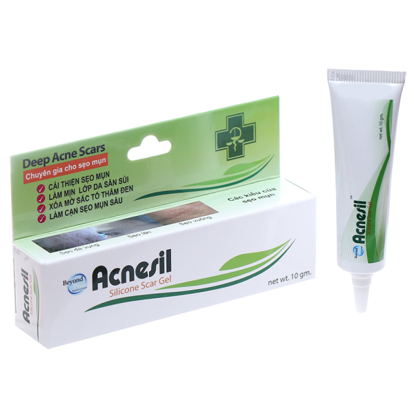 Gel Beyond Plus Acnesil làm mờ thâm mụn, phẳng sẹo mụn sâu tuýp 10g