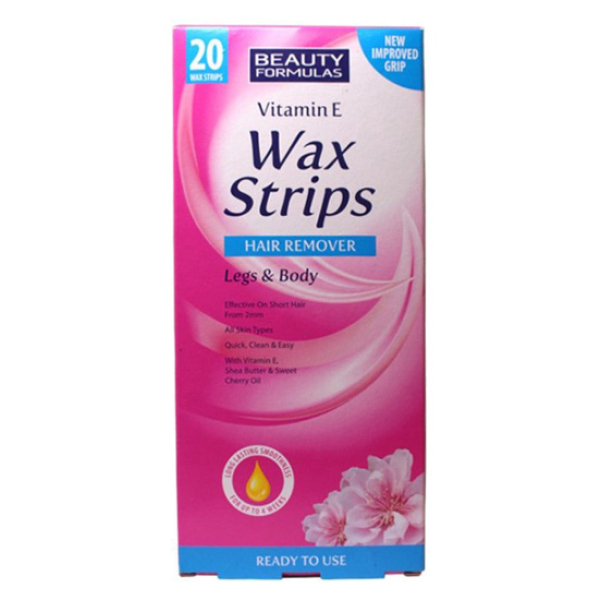 Miếng dán Beauty Formulas Wax Strips tẩy lông tận gốc hộp 20 miếng