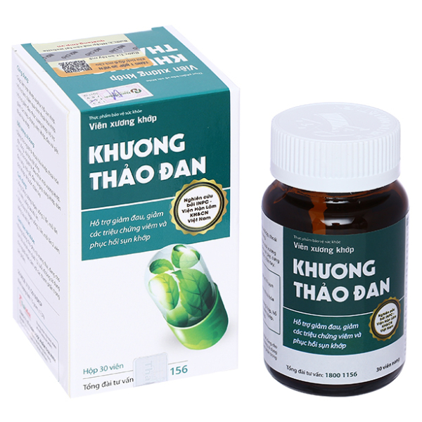 Khương Thảo Đan làm trơn và phục hồi sụn khớp hộp 30 viên