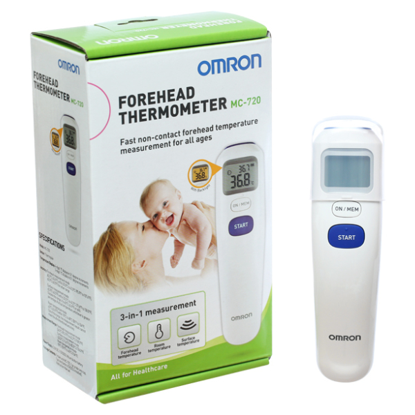 Nhiệt kế hồng ngoại đo trán Omron MC-720