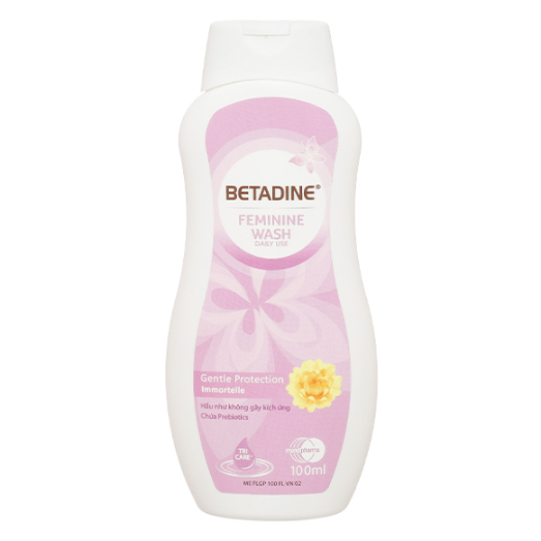 Dung dịch vệ sinh phụ nữ Betadine Gentle làm sạch vùng kín chai 100ml
