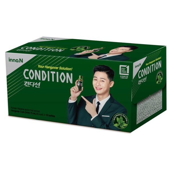 Nước giải rượu inno. N Condition hỗ trợ giải độc, bảo vệ gan hộp 10 chai x 75ml