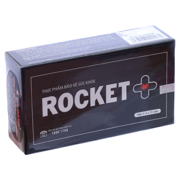 Rocket + tăng cường sinh lực nam giới hộp 3 x 15 viên