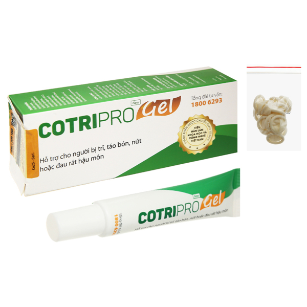Gel bôi CotriPro hỗ trợ giảm trĩ tuýp 25g