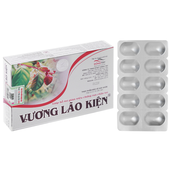 Vương Lão Kiện hỗ trợ giảm triệu chứng run chân tay hộp 30 viên