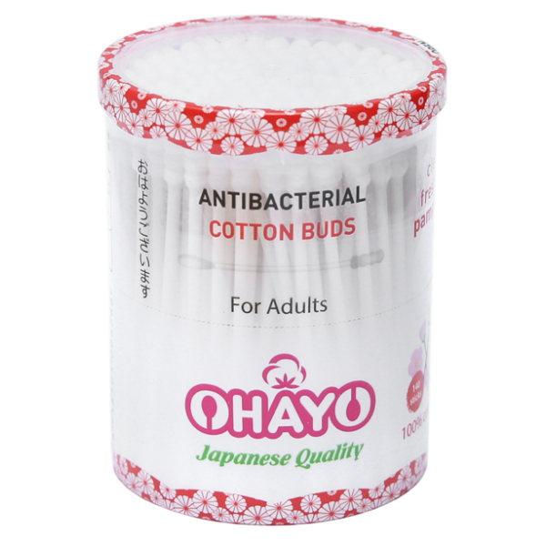 Tăm bông người lớn Ohayo JP01 đầu xoắn hủ 140 que