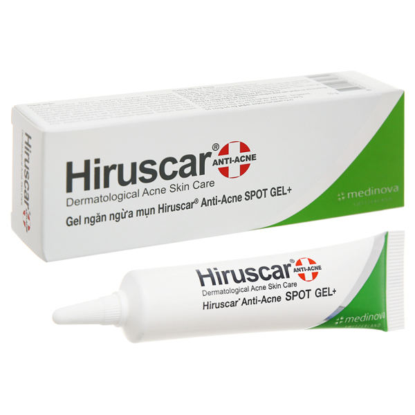 Gel Hiruscar Anti-acne ngăn ngừa mụn, tăng độ ẩm cho da tuýp 10g