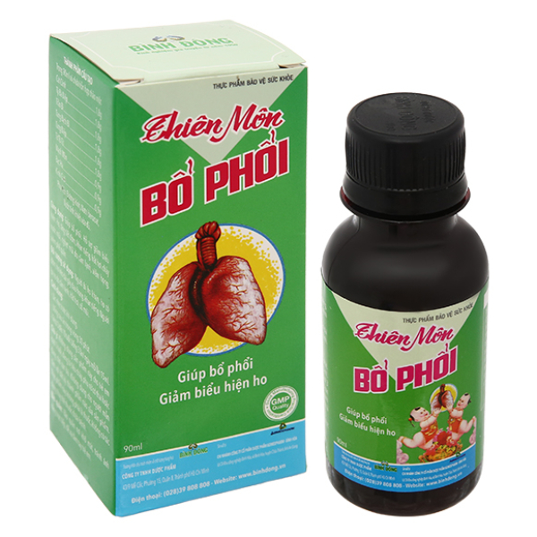 Siro Thiên Môn Bổ Phổi hỗ trợ giảm ho, bổ phổi chai 90ml