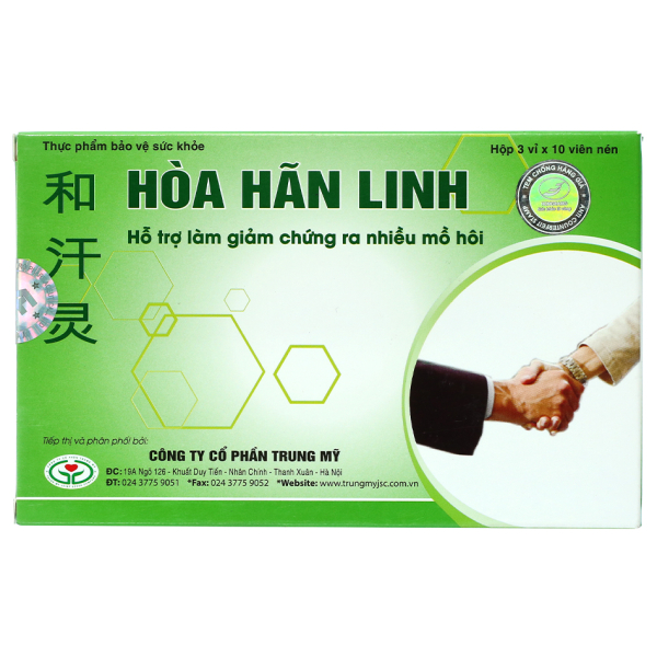 Hoà Hãn Linh hỗ trợ làm giảm chứng ra mồ hôi hộp 30 viên