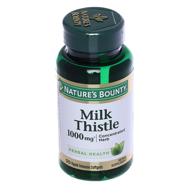 Nature’s Bounty Milk Thistle 1000mg hỗ trợ giải độc gan chai 50 viên