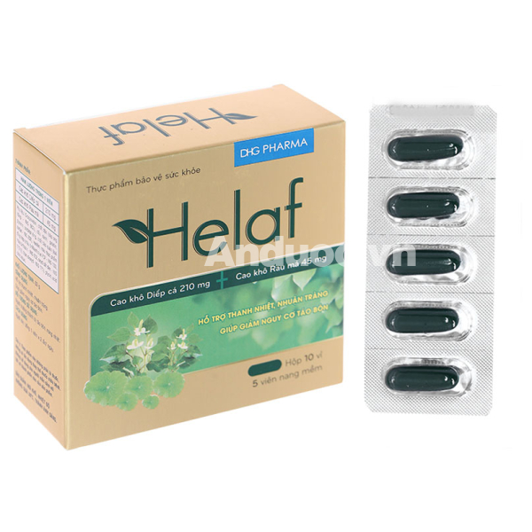 Helaf hỗ trợ thanh nhiệt, giảm táo bón hộp 50 viên