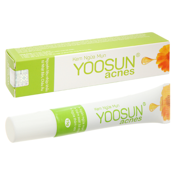 Kem Yoosun acnes ngừa mụn, giảm bã nhờn, mờ sẹo tuýp 15g