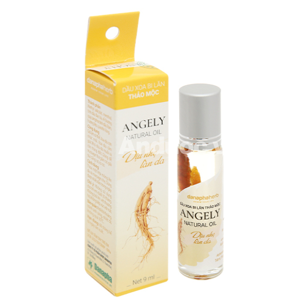 Dầu xoa bi lăn thảo mộc Angely chai 9ml