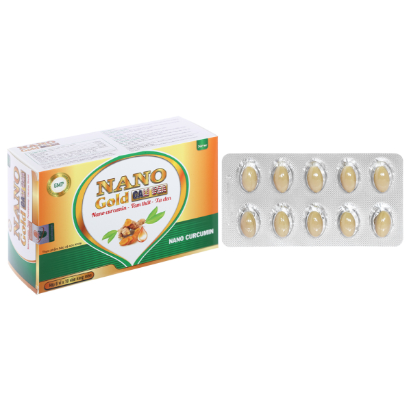 Nano Gold New Cali USA hỗ trợ giảm viêm loét dạ dày hộp 60 viên